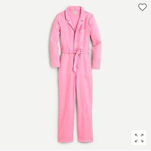 J.Crew Jcrew Garment-dyed Belted Coverall Jumpsuit Romper Sz 2 Azalea Pink